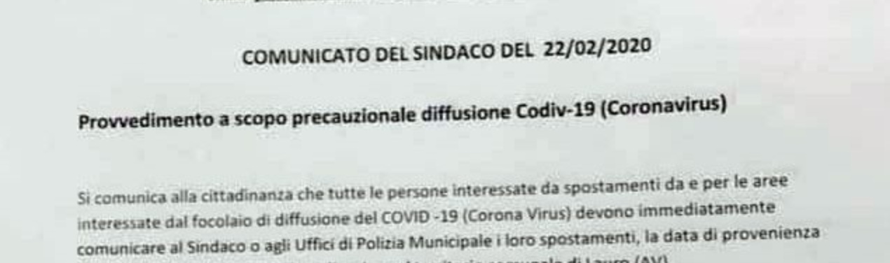 Paura Coronavirus, due docenti messe in quarantena dal Sindaco