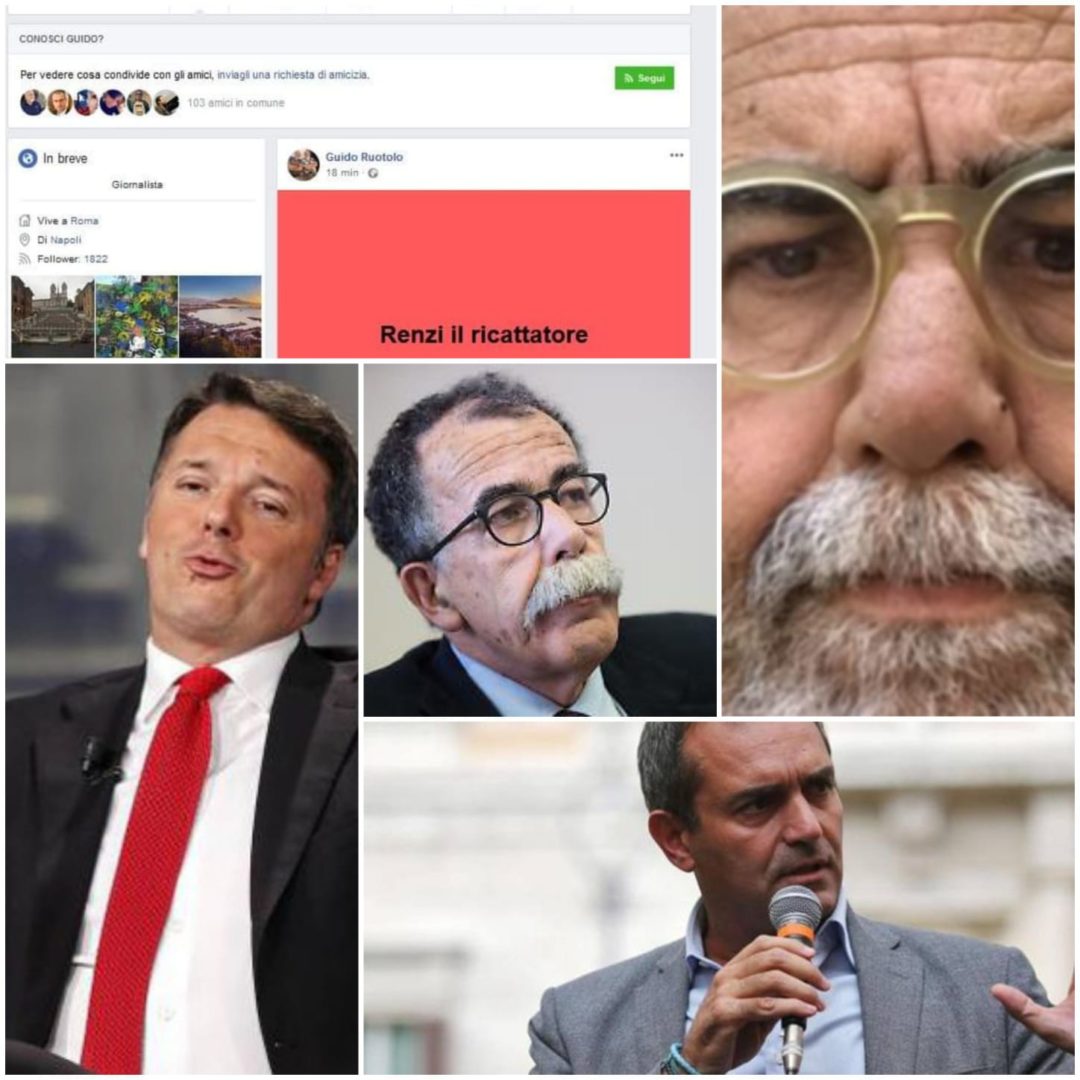 Giallo Napoletano, Guido Ruotolo scrive un post al veleno contro Renzi e poi lo cancella