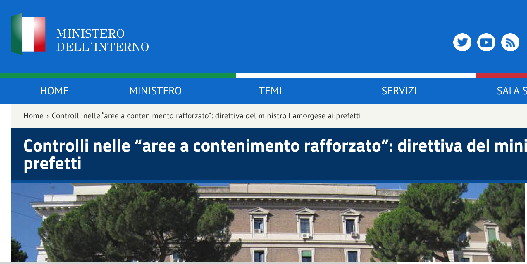 Ecco la direttiva del Ministro dell’Interno: “Gli spostamenti dovranno essere motivati”