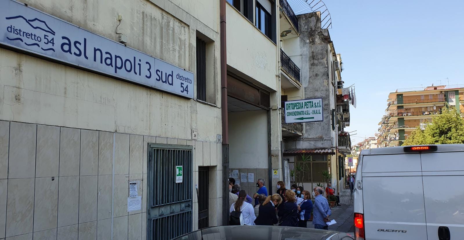 Ressa all’Asl di San Giorgio a Cremano, intervengono i carabinieri
