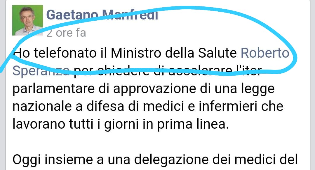 “Gaffona” dell’Ufficio Stampa di Gaetano Manfredi: “Ho telefonato il Ministro”, poi il post corretto 6 volte
