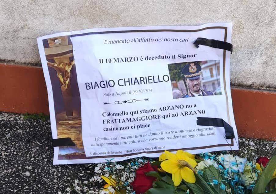 Choc nel Napoletano, minacce di morte al Comandante dei Vigili: “Il 10 marzo è deceduto il signor Chiariello”