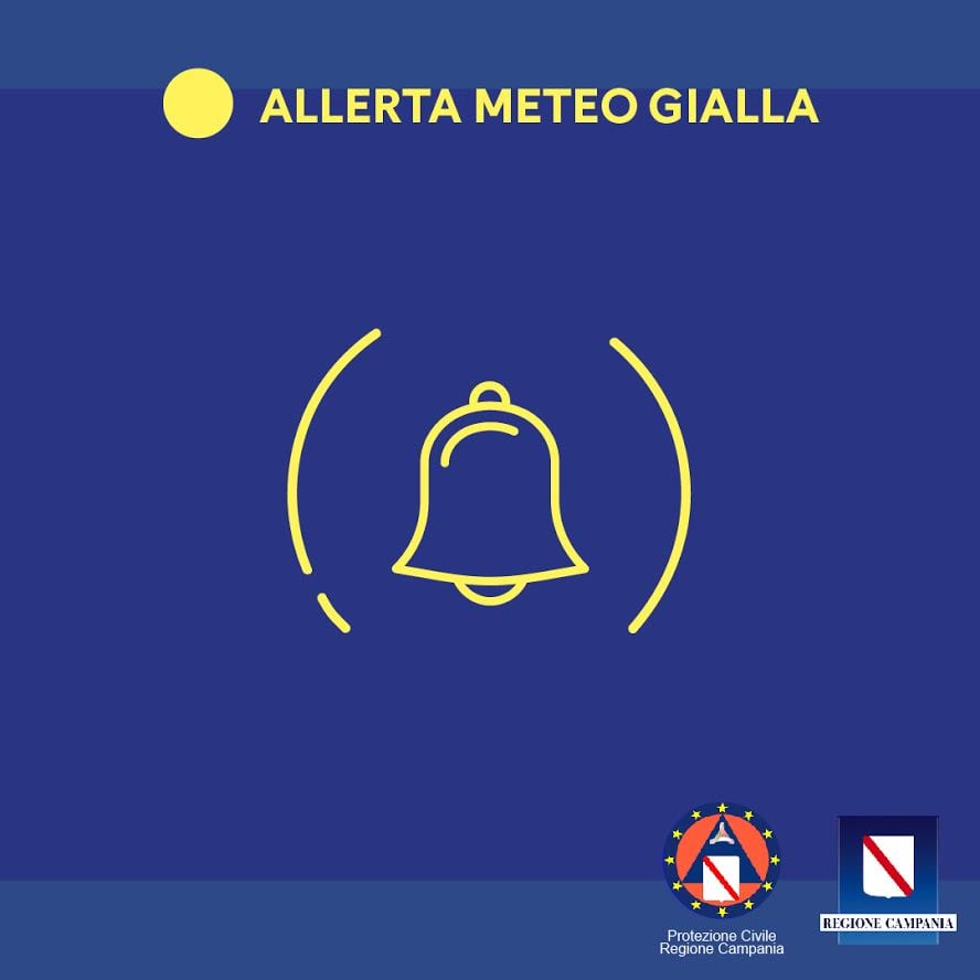 Allerta meteo in Campania. Previsti forti temporali