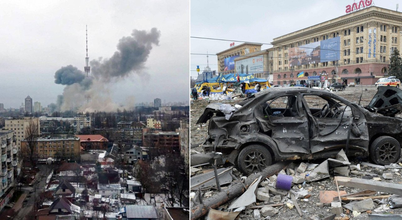 Paracadutisti russi a Kharkiv e truppe militari a Kherson. Putin continua a distruggere l’Ucraina