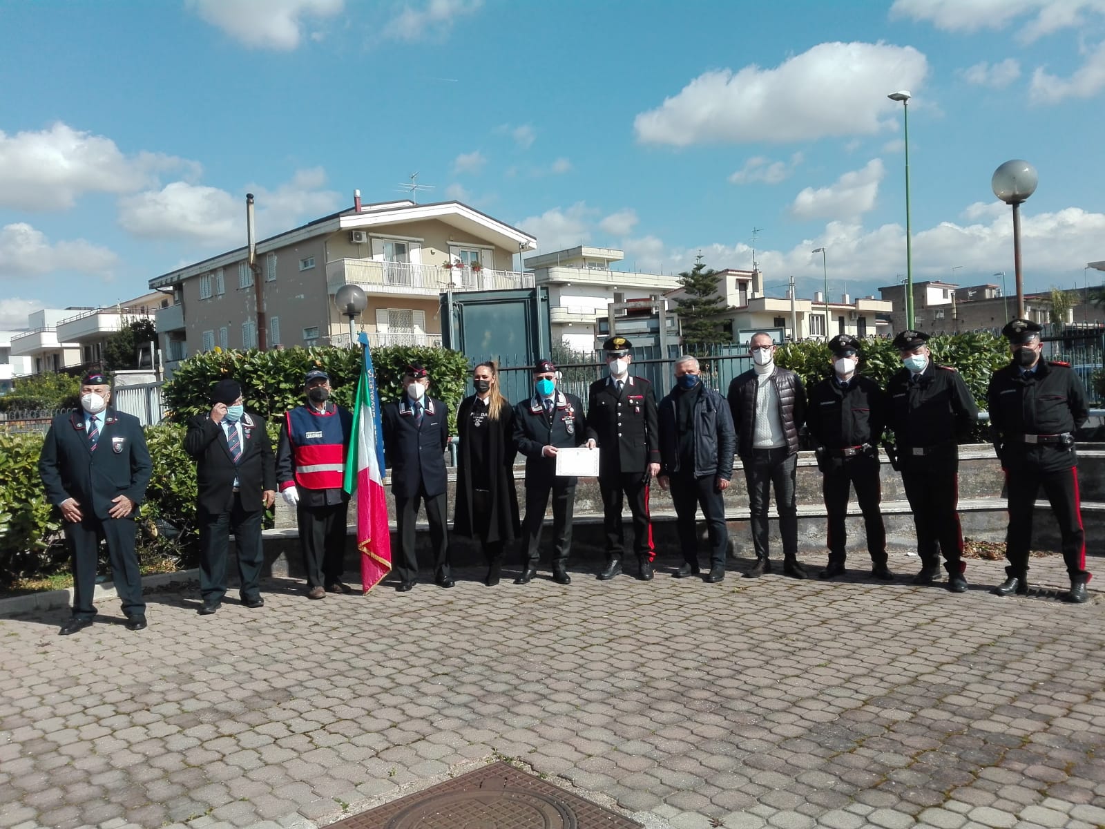 Cimitile, encomio solenne per la stazione dei Carabinieri: salvarono anziani, donne e bambini