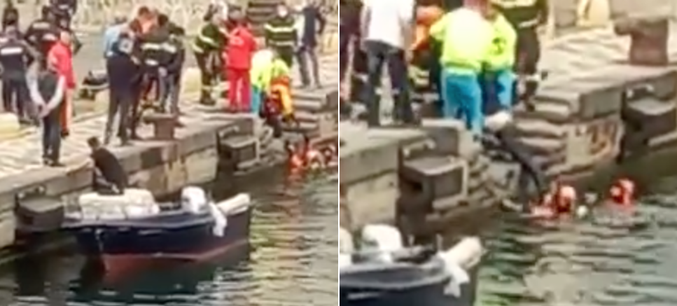 Uomo cade in mare a Portici a bordo di un'auto