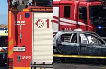 Donna muore nell'auto in fiamme dopo un incidente