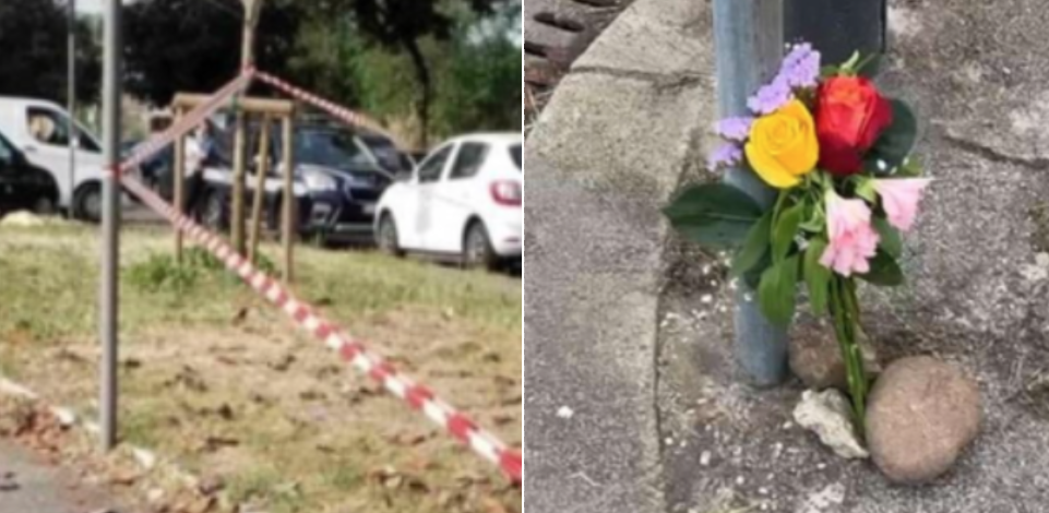 Investita sul marciapiede