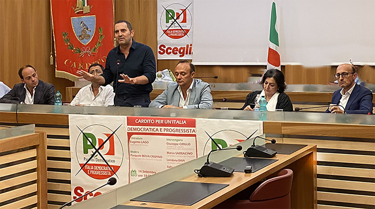 Il Pd di Cardito accoglie i candidati alla Camera e al Senato, il sindaco Cirillo: “Votiamo Topo, Raia, Spadafora e Sarracino”