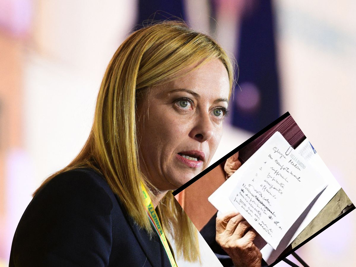Gli appunti di Berlusconi sulla Meloni: “prepotente, offensivo…”