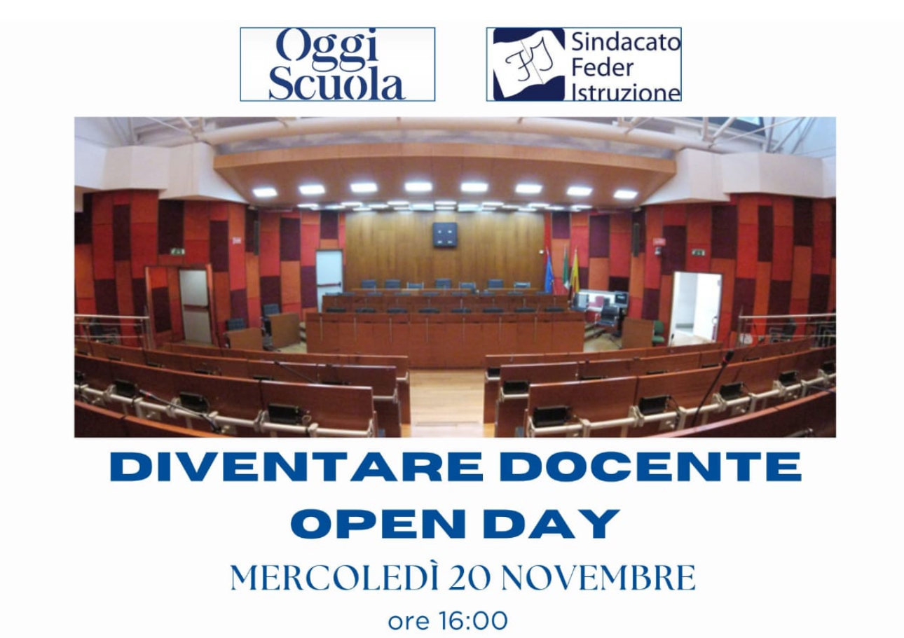Diventate docente, 20 novembre open day sui percorsi formativi al Comune di Napoli