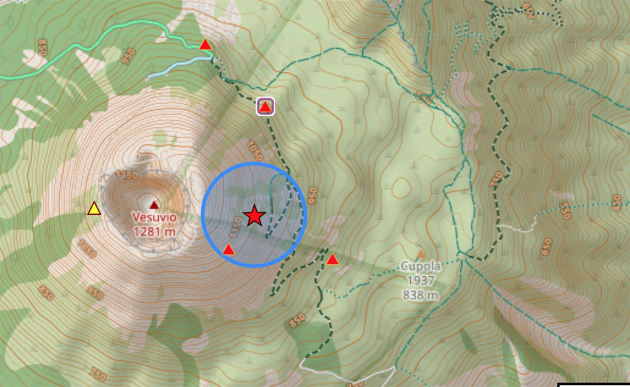 Scossa di terremoto sul Vesuvio, magnitudo 2.5 “poco avvertita dalla popolazione”
