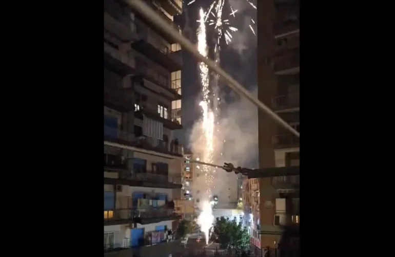 fuochi d'artificio scuola