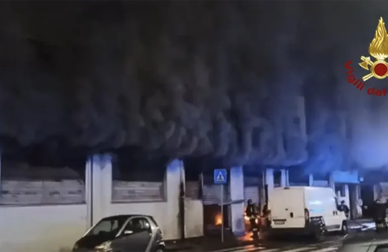 incendio Napoli