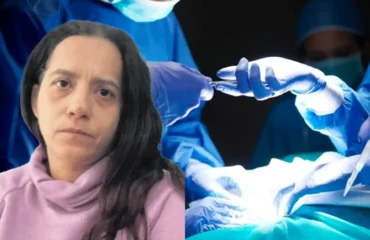 sala operatoria con la mamma del bambino