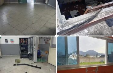 Le foto del furto commesso a San Giorgio a Cremano in una scuola