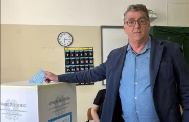 Claudio Teodonno che vota